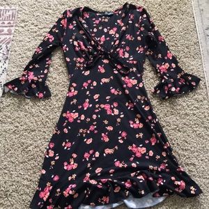Missguided floral mini dress.